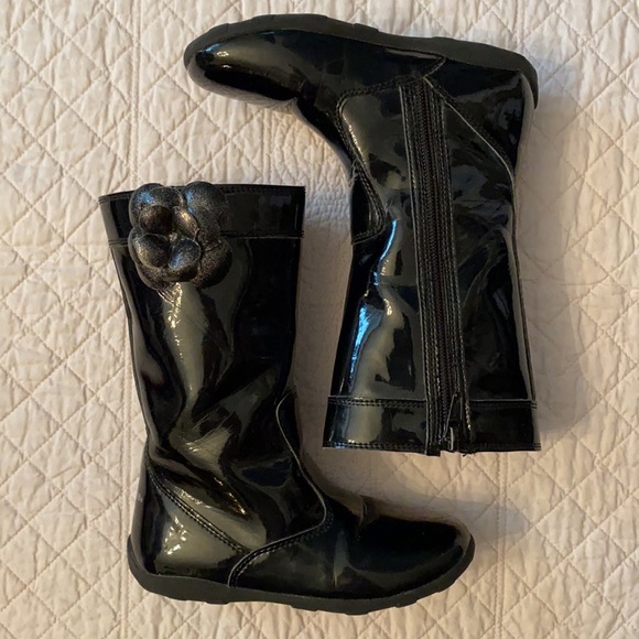Stride Rite Mira Patent Leather Tall Boot